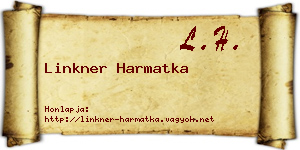Linkner Harmatka névjegykártya